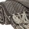 Homeroots Brown and Taupe Striped Woven Handloom Throw 476216 - alternate 3