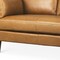 Homeroots 65" Tan Leather Sofa With Brown Legs 607312 - alternate 3