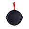 Megachef Round 10.25 Inch Enameled Cast Iron Skillet in Red MG-FR26AR - alternate 4