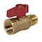 Everflow Flarex1/2" FIP Gas Ball Valve, Brass 3/8" FTGV-38R12F - alternate 1