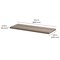 Dolle Lite 0.75 in. H X 31.5 in. W X 9.8 in. D Driftwood Particle Board Shelf Board 55343 - alternate 2