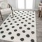 Jonathan Y Pere Modern Charcoal Dot Shag White/Gray 4 ft. x 6 ft. Area Rug MOH411A-4 - alternate 5
