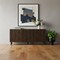 Homeroots 71in Dark Brown Solid Wood Carved Geometric Sideboard Soft Close with Four Doors 611023 - alternate 4
