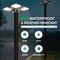 Beyond Led Technology PROFEN, LED Post Top Circular Garden Light, Adj Wt 80W-150W, 20250LM, Adj CCT 3K-4K-5K, Bronze 156721 - alternate 5
