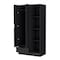 Homeroots 35" Black Drawer Combo Dresser 534925 - alternate 5