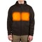 Milwaukee Tool Men's Heated Hoodie, Up to 8 hours Time, Zipper Closure, Brown, Size 3XL M200N-203X - alternate 1