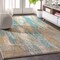 Jonathan Y Contemporary POP Modern Abstract Vintage Waterfall Blue/Brown/Orange 8 ft. x 10 ft. Area Rug CTP106A-8 - alternate 1