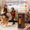 Edendirect 1500W Infrared Quartz Heater with ECO Mode, Thermostat & Safety Protection ZR-TWH-15Q2B - alternate 4