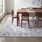 Jonathan Y Arabella Vintage Floral Border Non-Slip Machine-Washable Ivory/Gray 3 ft. x 5 ft. Area Rug VOR107F-3 - alternate 1