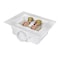 Everflow Washing Machine Outlet Box, Dual Drain, Assmbld W/ 1/2'' PEX A Valves & Hammer Arrestors, White ABS SB200-FH - alternate 5