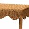 Bali & Pari Oteria Bohemian Light Honey Scalloped Rattan Side Table 250-13645-ZORO - alternate 3