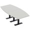 Skutchi Designs 8ft Boat Conference Table With Power | Harmony Series | 8 Person Meeting Room Table HAR-BOT-48X96-T.BK-U779-NA - alternate 1