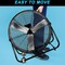 Edendirect 30in. 11000 CFM Heavy Duty High Velocity Drum Fan3 Speeds, 360 Deg Tilt, Black ZRFGD-30-Black - alternate 5