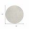 Homeroots 8' Ivory And Beige Round Geometric Washable Indoor Outdoor Area Rug 614757 - alternate 7