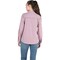 Berne Flex180 Womens Small Heathered Elderberry UPF Button Down Long Sleeve Shirt WSH34HELBR360 - alternate 2