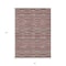 Homeroots 8' X 10' Red Beige And Copper Striped Washable Indoor Outdoor Area Rug 587935 - alternate 4