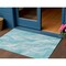 Homeroots 3' X 5' Teal Blue Aqua And Ivory Abstract Washable Indoor Outdoor Area Rug 582998 - alternate 1