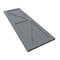 Ekena Millwork True Fit PVC Two Equal Panel Farmhouse Fixed Mount Shutters w/ Z-Bar, Ocean Swell , 15W x 32H, PR TFP102FH15X032CH - alternate 7