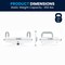 Flash Furniture HERCULES White Elevated Toilet Seat with Height Adjustable Padded Arms and Locking Safety Mechanism DC-HY6605-WHT-GG - alternate 6