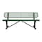 Leisure Craft Bench/Back, Surface Mount, 6ft., Blk/Grn B6WBSM-BLACK GREEN - alternate 1