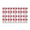 Signmission OSHA Danger Sign, Flammable No Smoking Bilingual, 5in X 3.5in Decal, 10PK, OS-DS-D-35-VG-1824-10PK OS-DS-D-35-VG-1824-10PK - alternate 1