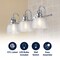 Jonathan Y Virginia 25.25" 3-Light Metal/Glass LED Vanity Light, Chrome JYL7409A - alternate 7