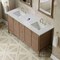 James Martin Vanities Kinnsden 72" Dbl Vanity, Weathered Oak, 3 CM Et. Jasmine Pearl Silestone Top, FreePowerWirelessCharger D680-V72-WTO-FEJP - alternate 7
