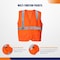 4Dock L-Size Class 2 Standard Hi-Vis Safety Vest with Pockets, 5PK SV001-L - alternate 3