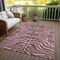 Homeroots 10' X 14' Brown And Pink Animal Print Washable Indoor Outdoor Area Rug 600671 - alternate 3