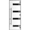 Vdomdoors Front Exterior Prehung Steel Door Ronex0131 Black Enamel 96 Stainless Inserts Entry Metal Modern RONEX0131EXD-BLK-W36xH96-LH-I - alternate 1