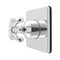 Kingston Brass Single-Handle Six-Way Diverter Valve with Square Trim Kit, Polished Chrome KS4041TX - alternate 1