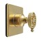 Kingston Brass Single-Handle Three-Way Diverter Valve with Square Trim Kit, Brushed Brass KS3047RKX - alternate 1