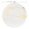 Smarty Had A Party 7.5" White w/Gold Marble Stroke Round Disposable Plastic Appetizer/Salad Plates (120 Plates), 120PK 907WH-CASE - alternate 5