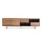 Homeroots 71in Brown And Black Enclosed Storage TV Stand 473288 - alternate 1