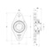 Ntn Flange Bearing, 2-Bolt, Ball, 1-1/4" Bore SUCNFL207-20 - alternate 2