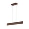 Jonathan Y Draper 32" Adjustable Integrated LED Metal Linear Pendant, Dark Brown Wood Finish JYL7018D - alternate 8