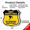Signmission Video Surveillance Shield Sign We Prosec, 6 inch X 6 inch, Plastic Sign, 2PK SHI-P-2PACK-6-471 - alternate 3