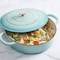 Crock-Pot Crock Pot Artisan 5 Quart Enameled Cast Iron Braiser Pan with Lid in Gradient Aqua Blue 125298.02R - alternate 3
