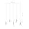 Z-Lite Stari 5-Light Linear Chandelier, 4.75 in W, Brushed Nickel 1956P-5L-BN - alternate 4