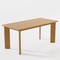 Homeroots 66" Natural Solid Wood Dining Table 712223 - alternate 3