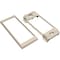Legrand Raceway Twin Cover Device Bracket, CableSmart 40N2 Series, 2 3/16 in W, 3/4 in H, 5 1/4 in L, Ivory 40N2F31V - alternate 1