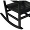 Outdoor Expressions Black HDPE Rocking Chair EY8003BK - alternate 3