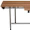 Homeroots 30" Brown Wall Mount Teak Rectangular Shower Bench With Legs 549357 - alternate 3