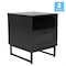 Flash Furniture Square 17 in W, 19 in L, Black 2-EV-ST4043-ZZ-BLK-GG - alternate 2