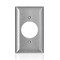 Leviton WallPlate, SingleCircularOpening, SS SS721-40 - alternate 1