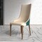 Leisuremod Elm Collection Modern Wooden Dining Chair In Green Velvet EC23GF - alternate 4