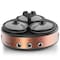 Megachef Round Triple 1.5 Qt Slow Cooker and Buffet Server in Copper and Black with 3 Cooking Pots MC-1103 - alternate 5