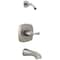 Delta Stryke 14 Series Tub and Shower Less Head Lumicoat Stainless T14476-SS-PR-LHD - alternate 1