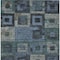 Homeroots 10' X 14' Blue Gray And Charcoal Geometric Washable Indoor Outdoor Area Rug 605024 - alternate 4