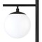 Homeroots 71" Black And White Two Light Tree Floor Lamp With White Glass Globe Shade 523456 - alternate 7